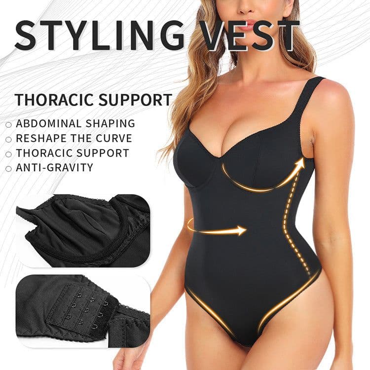 image-Jumpsuit Shapewear Sports Wear-free Bra