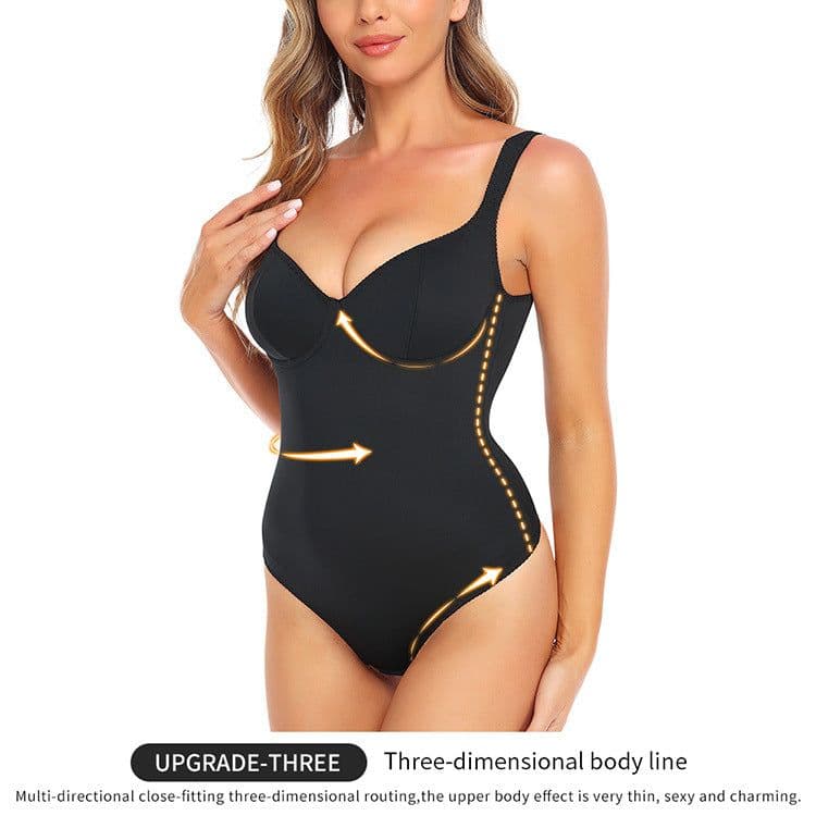 image-Jumpsuit Shapewear Sports Wear-free Bra