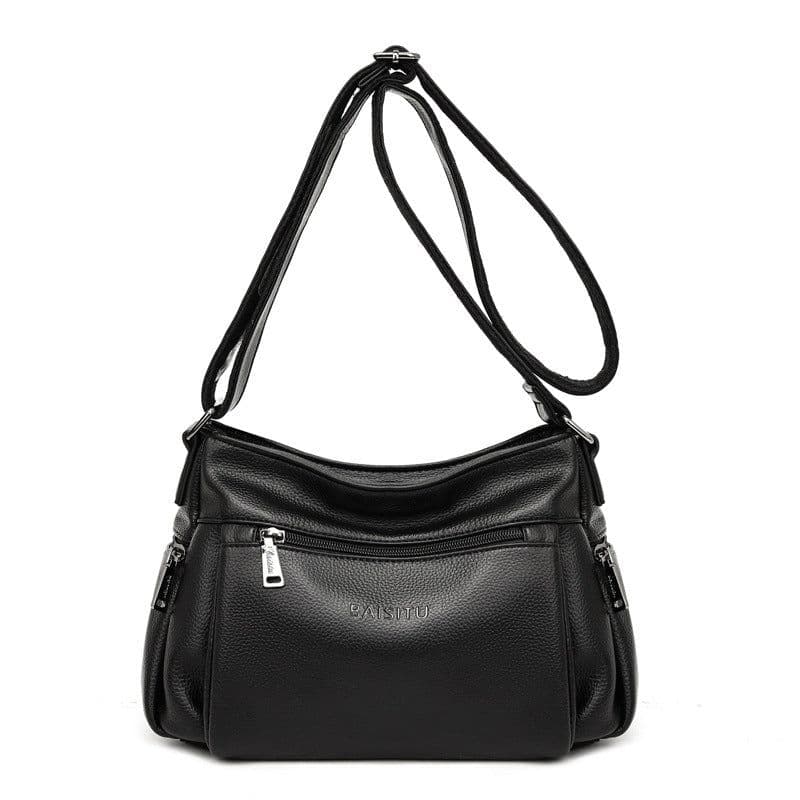 image-Pleated Simple One-shoulder Women's High Quality Crossbody Bag