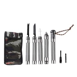 image-Outdoor Folding Self-defense Survival Walking Stick Equipment Outdoor Hiking Multifunction Trekking Poles