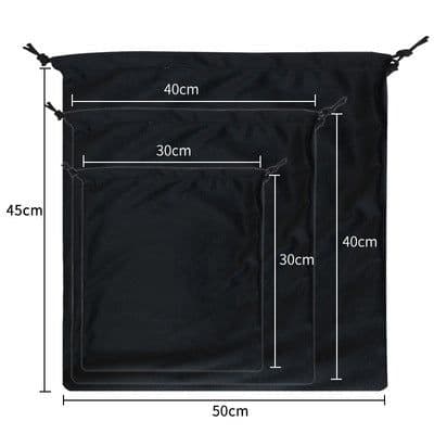 image-Luxury Dustproof Suede Drawstring Bundle Buggy Bag