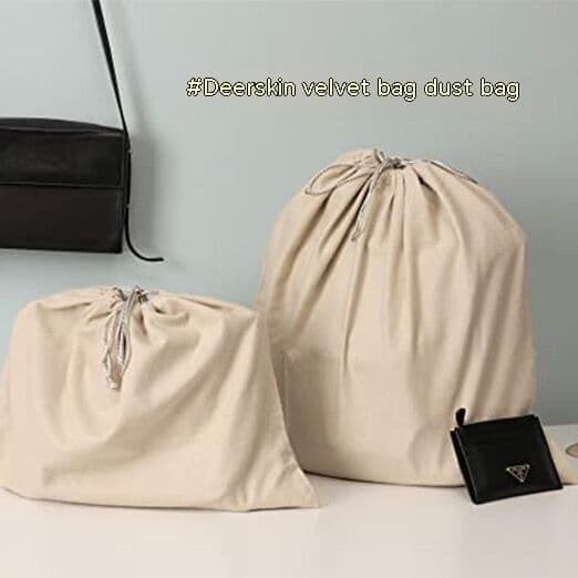 image-Luxury Dustproof Suede Drawstring Bundle Buggy Bag