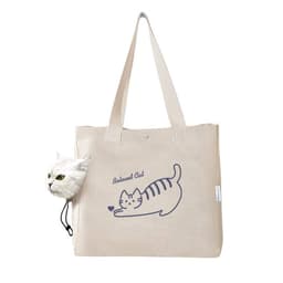 image-Pet Portable Outing Canvas Print Handbag