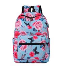 image-Casual Backpack Fashionable Printed USB Charging