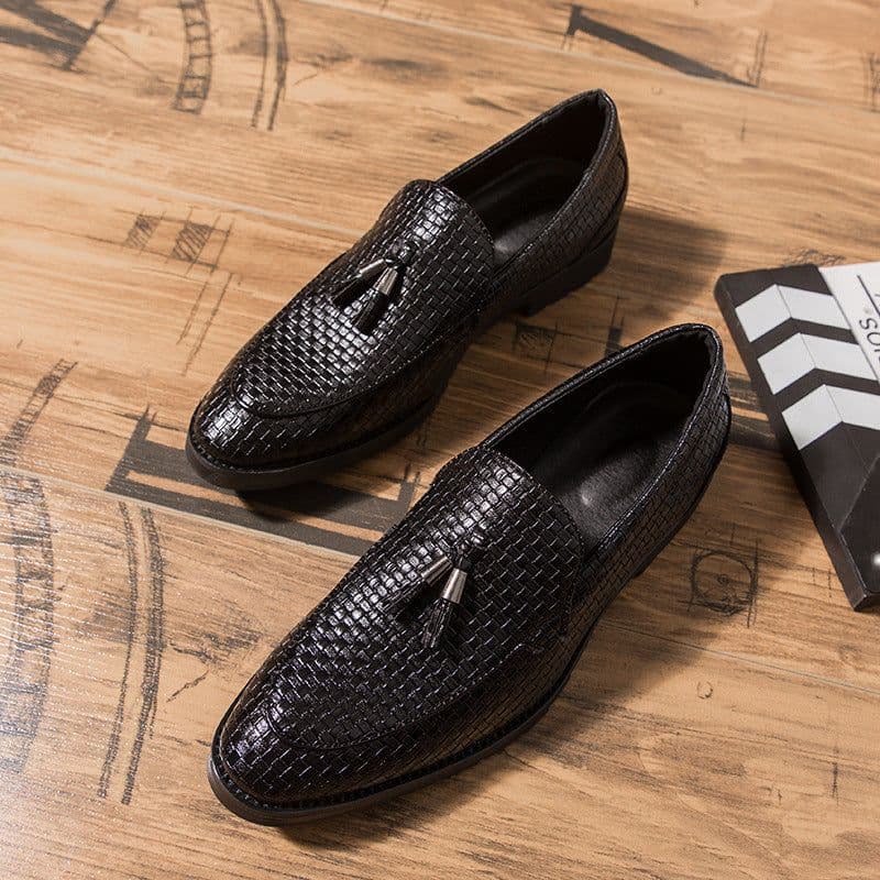 image-Men's New British Hair Stylist Plus Size Leather Shoes
