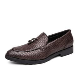 image-Men's New British Hair Stylist Plus Size Leather Shoes
