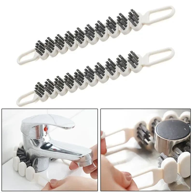 image-Faucet Cleaning Brush Kitchen Oil Stain Remove Brush Bendable Gap Clean Tool Kitchen Bathroom Bathtub Tube Sink Clean Brush Kitchen Gadgets