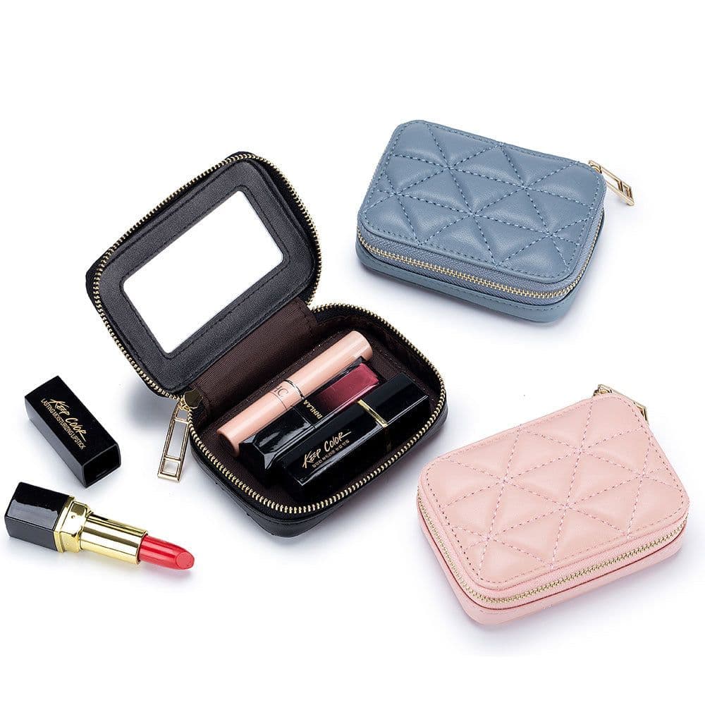 image-Rhombus Portable Portable Lipstick Pack Mini Cosmetic Bag