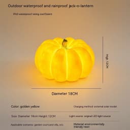 image-Outdoor Solar Pumpkin Lights Rural Farm Creative Luminous Landscape Outdoor Waterproof Courtyard Lawn Lamp Halloween Party Decor Halloween Decorations