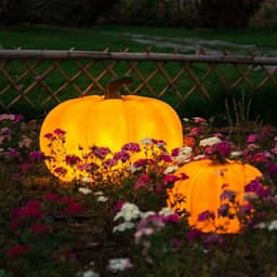image-Outdoor Solar Pumpkin Lights Rural Farm Creative Luminous Landscape Outdoor Waterproof Courtyard Lawn Lamp Halloween Party Decor Halloween Decorations
