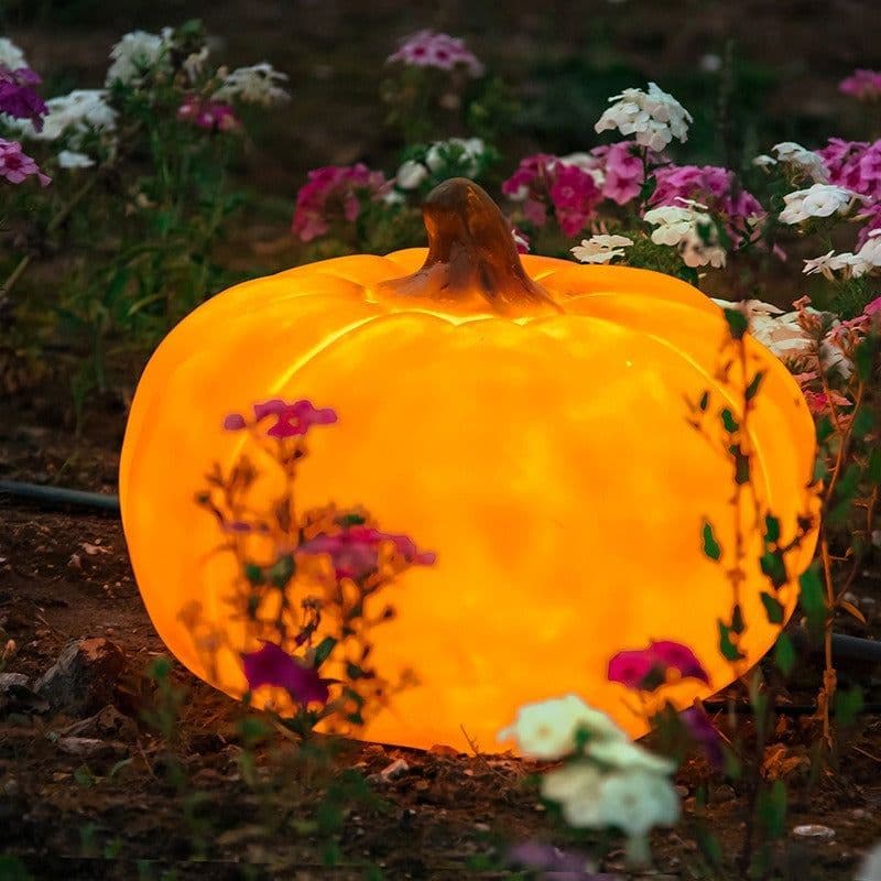 image-Outdoor Solar Pumpkin Lights Rural Farm Creative Luminous Landscape Outdoor Waterproof Courtyard Lawn Lamp Halloween Party Decor Halloween Decorations