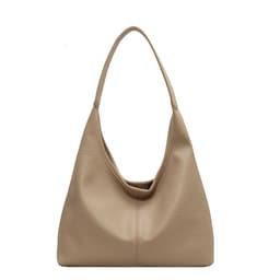 image-2Pcs Handbags Large Capacity Bag Women Underarm Korean Style Soft Pu Leather Shopping Shouder Bags With Small Wallet