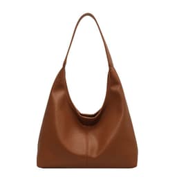 image-2Pcs Handbags Large Capacity Bag Women Underarm Korean Style Soft Pu Leather Shopping Shouder Bags With Small Wallet