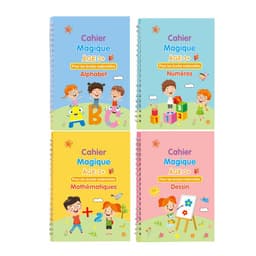 image-Children's Groove English Calligraphy Practice Board French German Painting Magic English Stickers Copy Control Pen Training Book