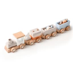 image-Wooden Children's Birthday Train Toy