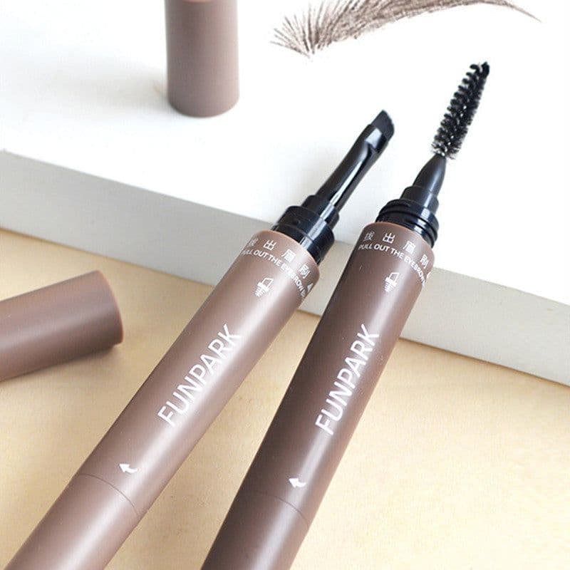 image-Eyebrow Pencil With Brush Waterproof Smear-proof
