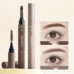 image-Eyebrow Pencil With Brush Waterproof Smear-proof