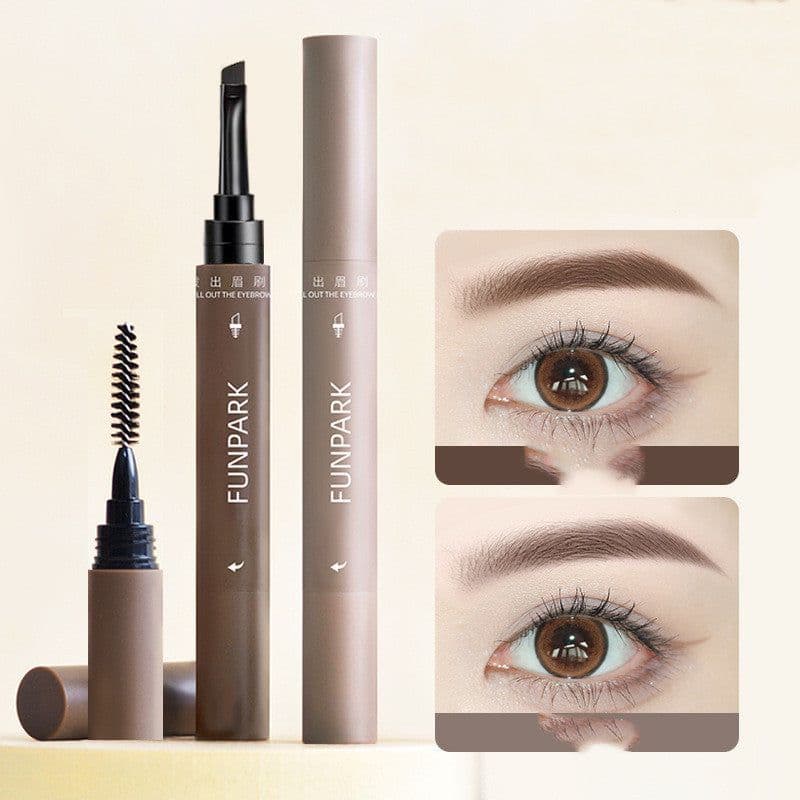 image-Eyebrow Pencil With Brush Waterproof Smear-proof