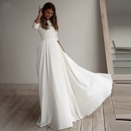 image-Long Temperament Commute Slim-fit Banquet Wedding Evening Dress