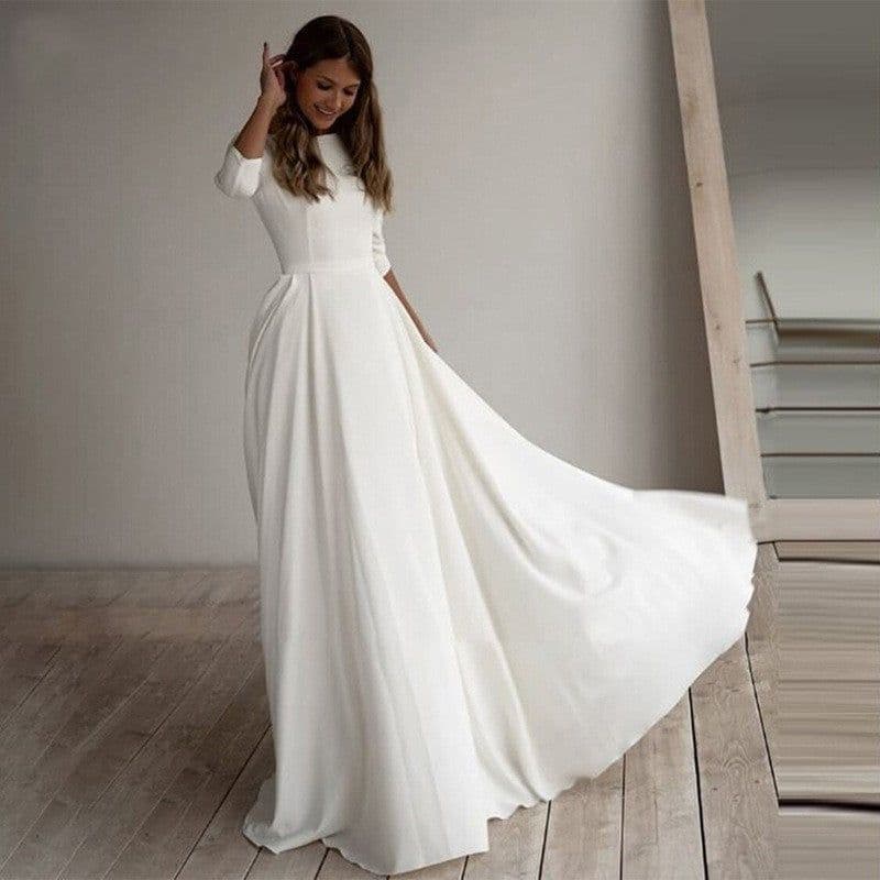 image-Long Temperament Commute Slim-fit Banquet Wedding Evening Dress
