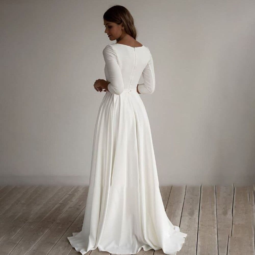 image-Long Temperament Commute Slim-fit Banquet Wedding Evening Dress