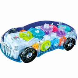image-Transparent Gear Concept Light Music Electric Toy Car Model