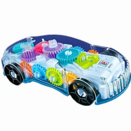 image-Transparent Gear Concept Light Music Electric Toy Car Model