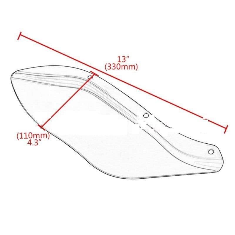 image-Motorcycle Harley Gliding Side Wing Head Cover Left And Right Side Windshield