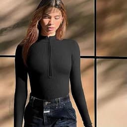 image-Fashion Long Sleeve Jumpsuit Seamless Slimming Shapewear For Women Romper