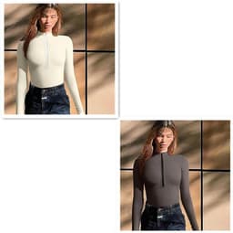 image-Fashion Long Sleeve Jumpsuit Seamless Slimming Shapewear For Women Romper