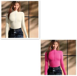 image-Fashion Long Sleeve Jumpsuit Seamless Slimming Shapewear For Women Romper