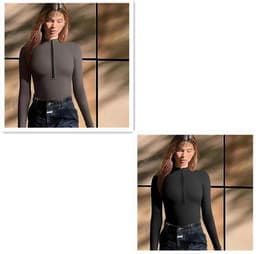 image-Fashion Long Sleeve Jumpsuit Seamless Slimming Shapewear For Women Romper