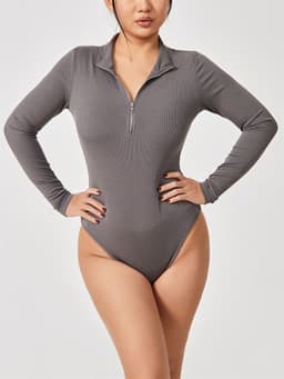 image-Fashion Long Sleeve Jumpsuit Seamless Slimming Shapewear For Women Romper