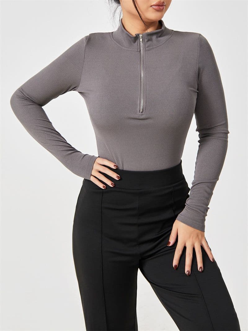 image-Fashion Long Sleeve Jumpsuit Seamless Slimming Shapewear For Women Romper