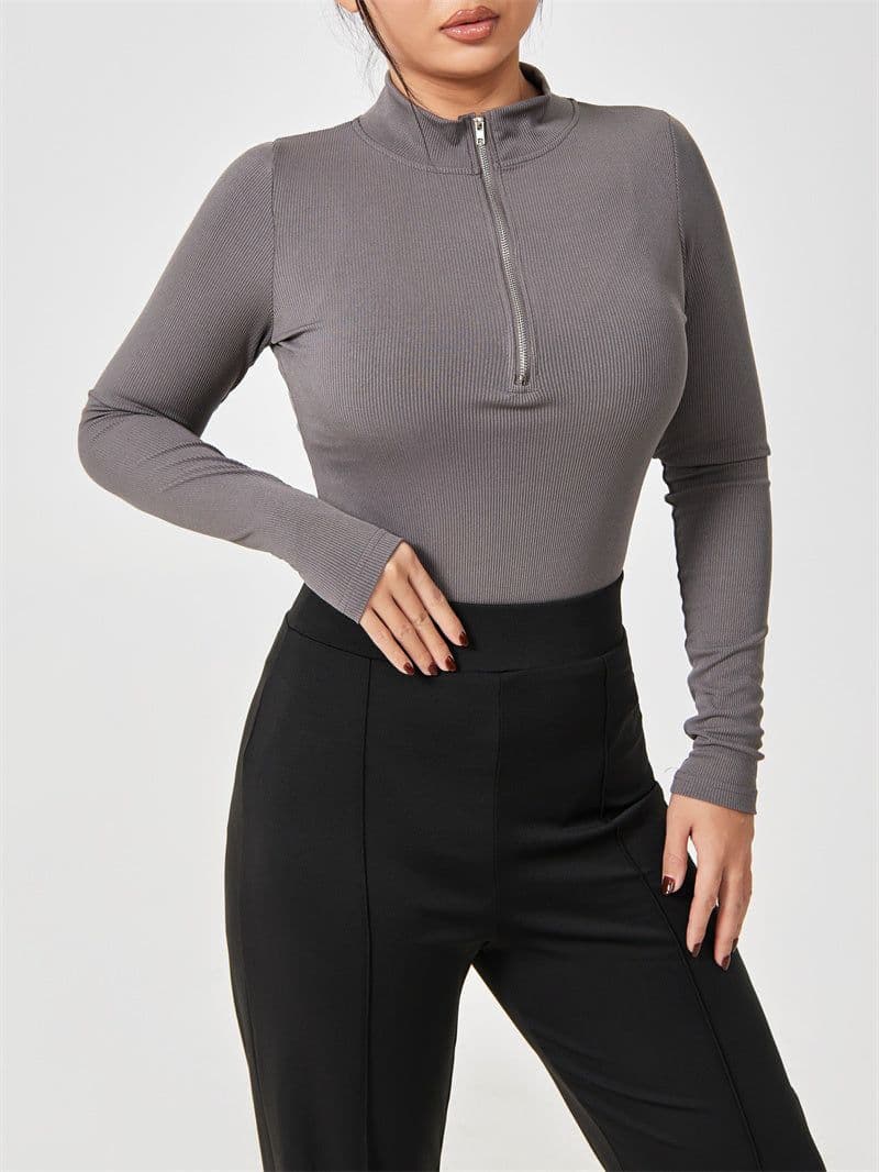 image-Fashion Long Sleeve Jumpsuit Seamless Slimming Shapewear For Women Romper