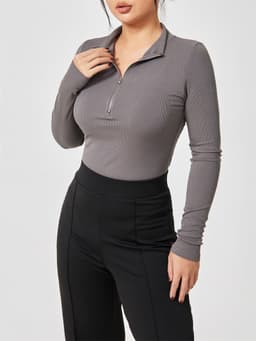 image-Fashion Long Sleeve Jumpsuit Seamless Slimming Shapewear For Women Romper