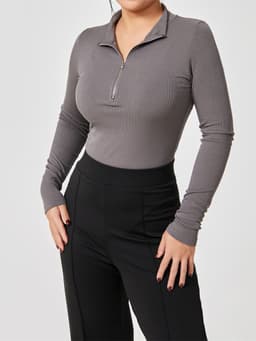image-Fashion Long Sleeve Jumpsuit Seamless Slimming Shapewear For Women Romper