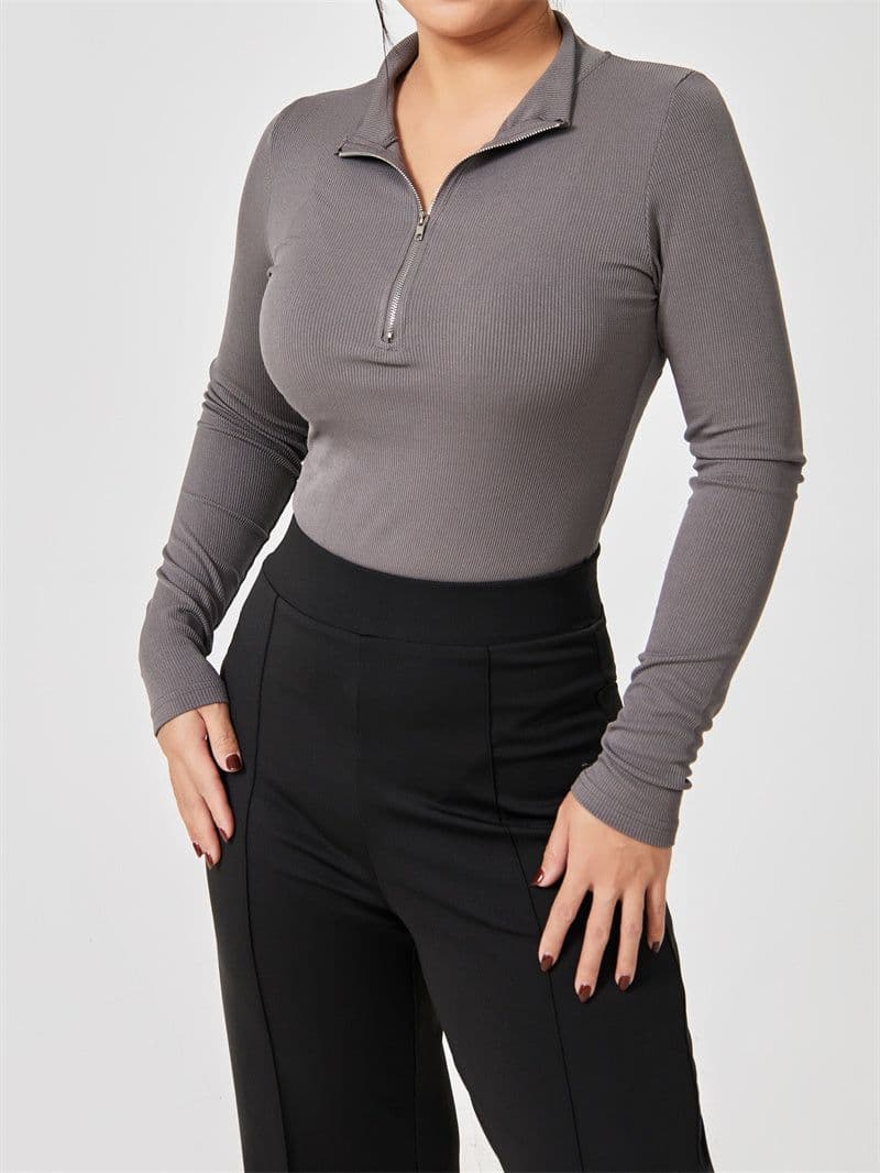 image-Fashion Long Sleeve Jumpsuit Seamless Slimming Shapewear For Women Romper