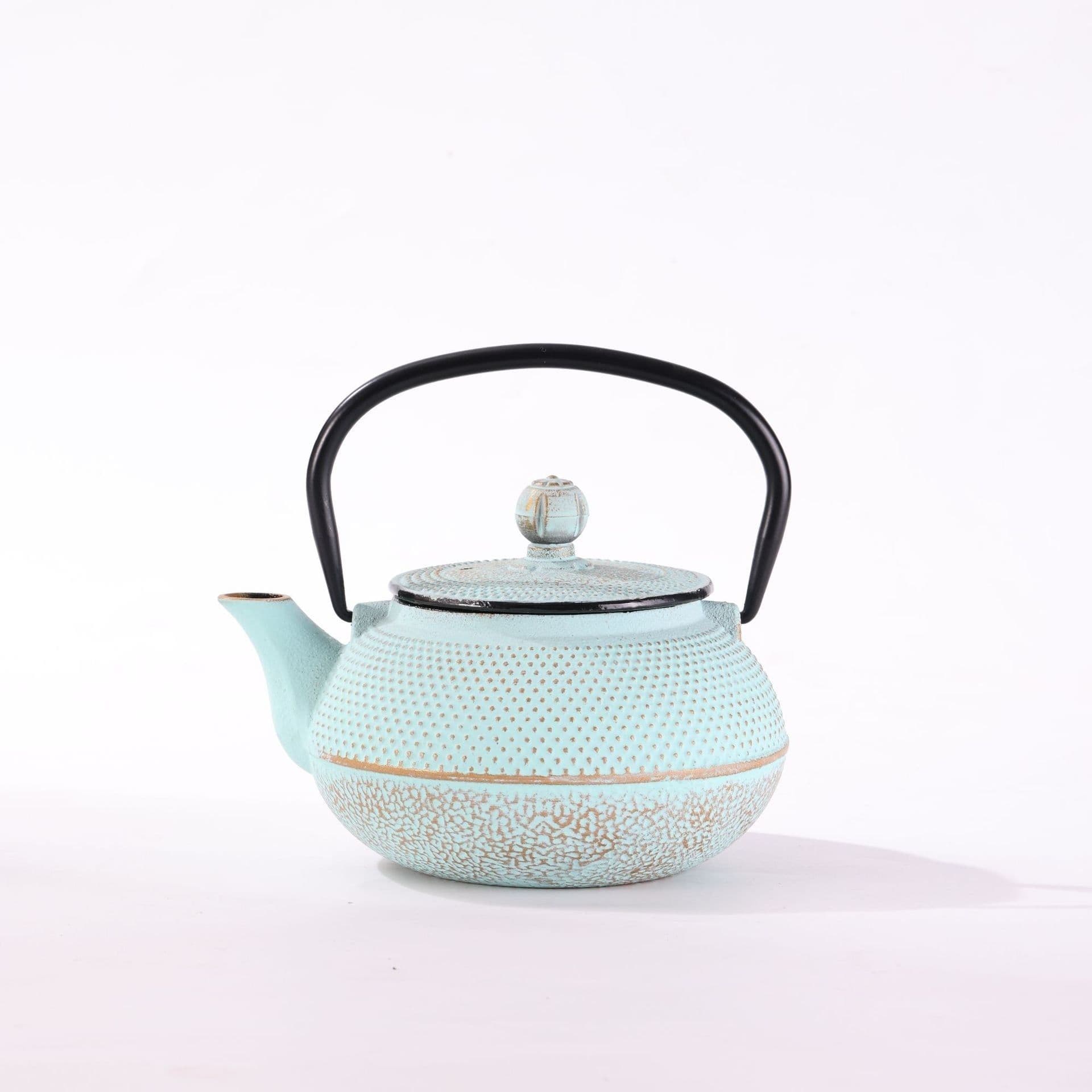 image-Green Particles Xiaoding Cast Iron Kettle