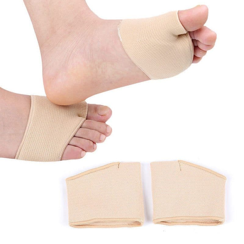 image-Forefoot Pad Toe Separator Protective Cover Hallux Valgus Separator Plus Silicone Super Soft Shock Absorption Massage Foot Protector
