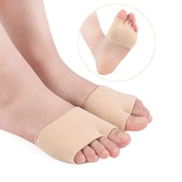 image-Forefoot Pad Toe Separator Protective Cover Hallux Valgus Separator Plus Silicone Super Soft Shock Absorption Massage Foot Protector