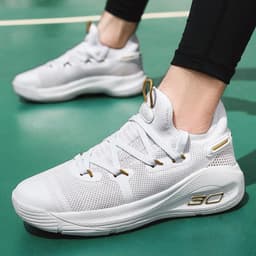 image-Low Top Basketball Shoes Men And Women Lightweight Shock Absorption Soft Bottom