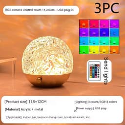 image-New Water Ripple Projector Night Light Crystal Mood Lamp Bedside Home Bedroom Decoration Aesthetic Christmas Gift Sunset Lights