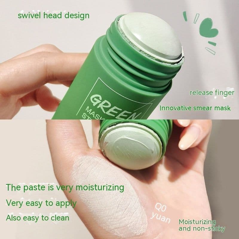 image-MELAO Green Tea Solid Clay Mask Stick Mild