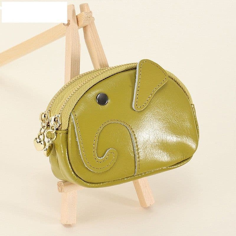image-Wallet With Keychain Genuine Leather Multifunctional Coin Card Holder