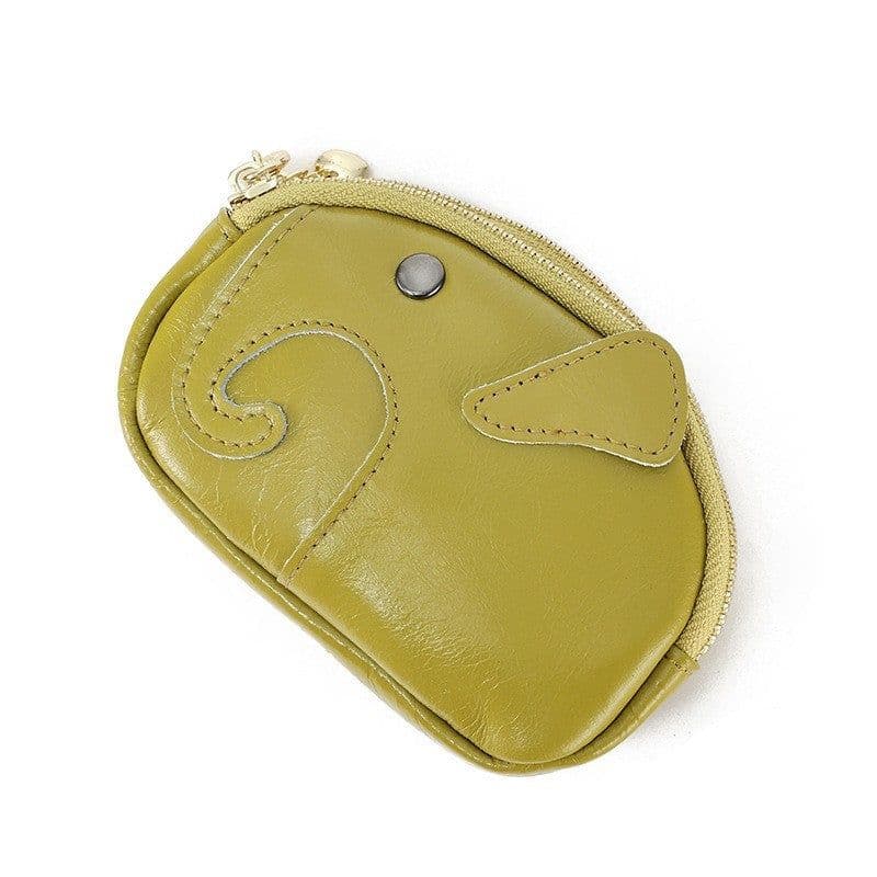 image-Wallet With Keychain Genuine Leather Multifunctional Coin Card Holder