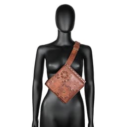 image-Retro Women's Bag Brown Gear Outdoor Mobile Phone Zero Waist Bag