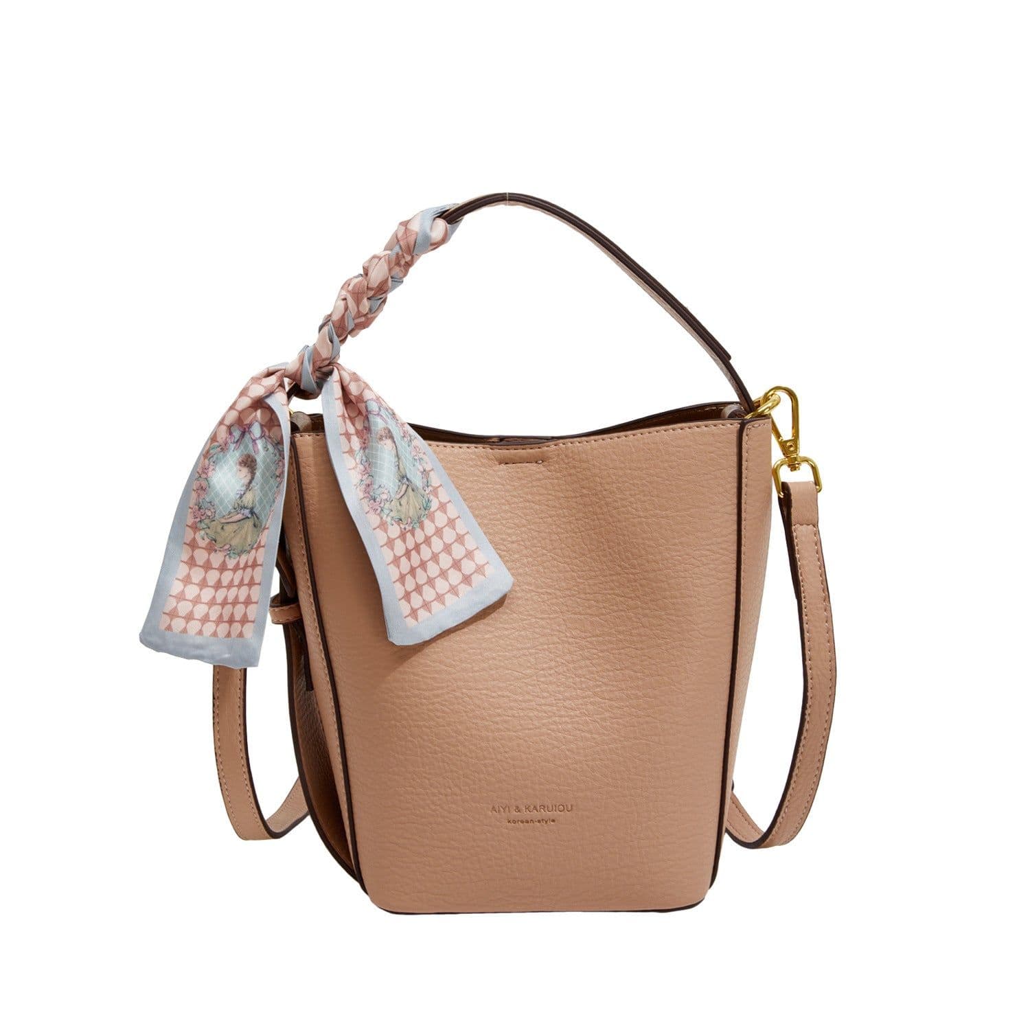 image-Cross-border Bucket Bag Large Capacity Vegetable Basket Casual Women's One Shoulder Handbag