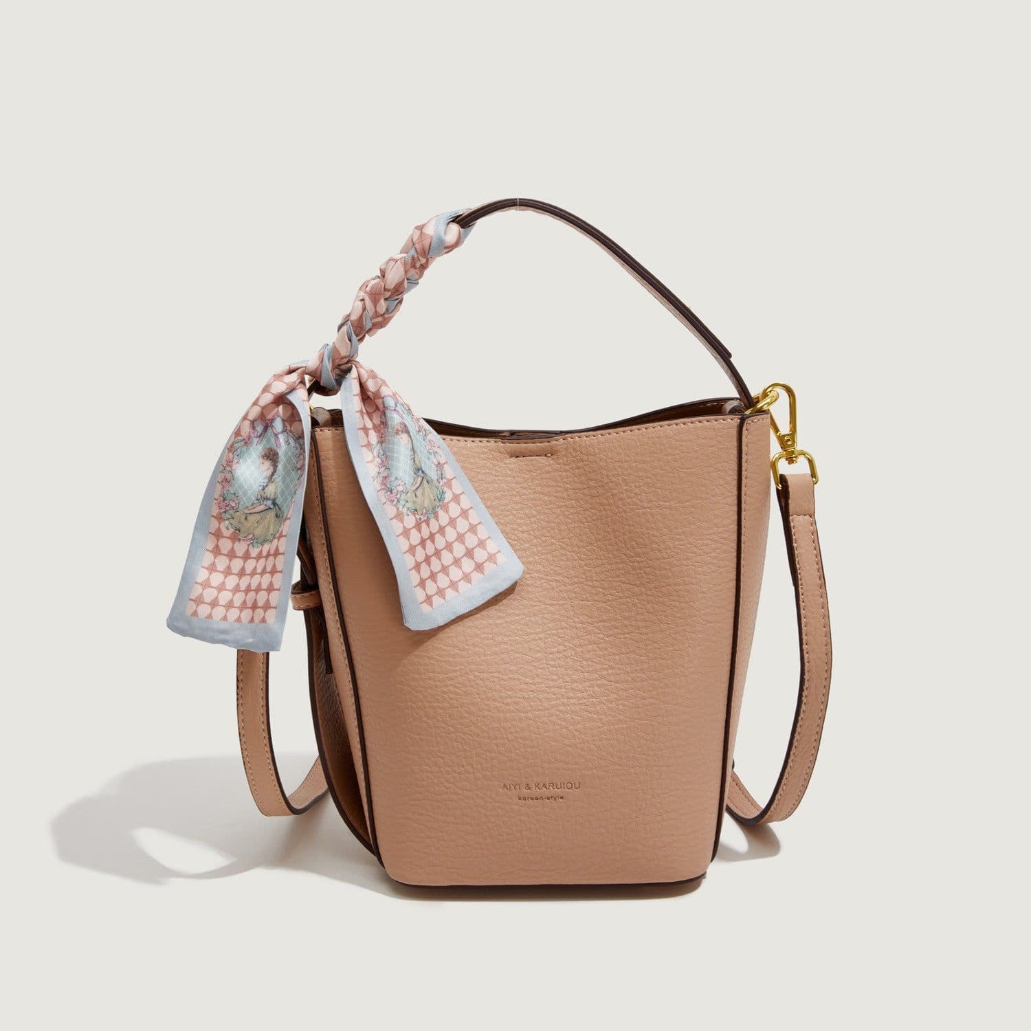 image-Cross-border Bucket Bag Large Capacity Vegetable Basket Casual Women's One Shoulder Handbag