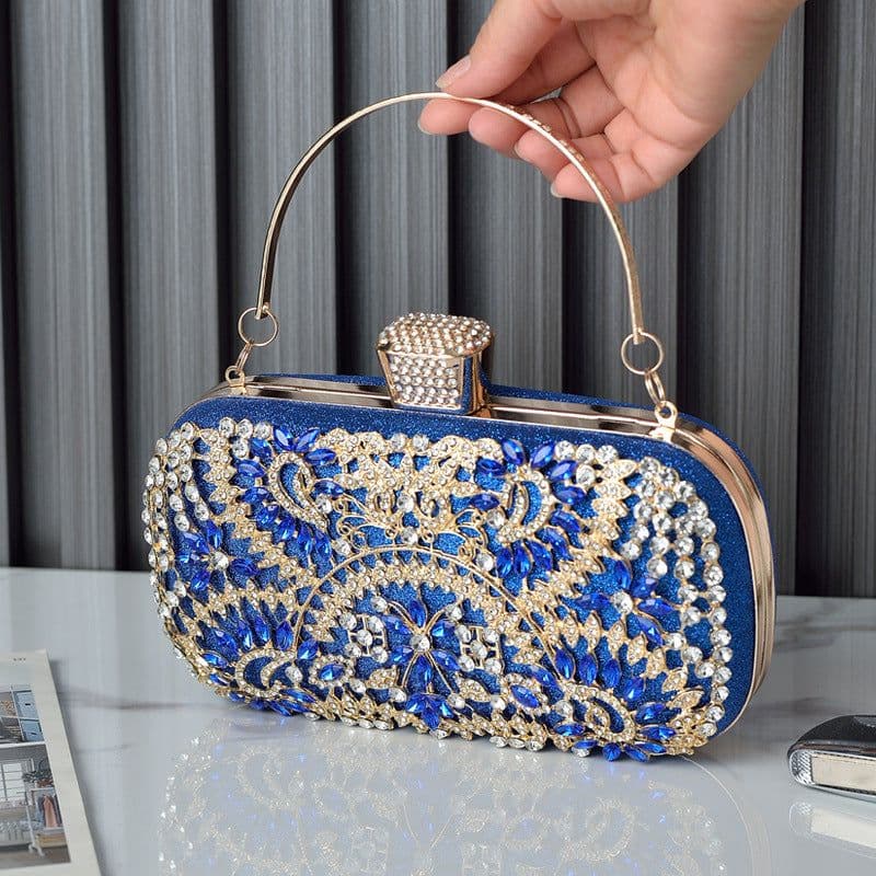 image-Women's Fashion Casual Diamond Clutch Shoulder Bag